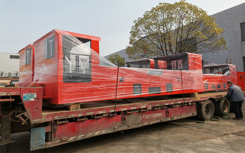 3 sets of 8 ton electric battery locomotives shipped