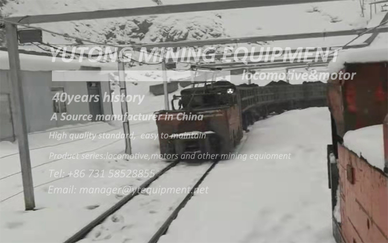 clients feedback of 10 Ton trolley locomotive working in heavy snow