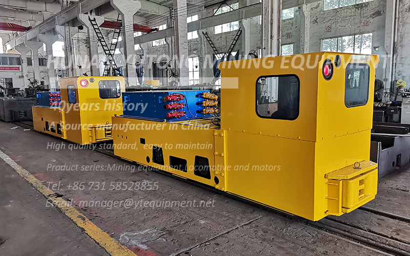 Supercapacitors battery electric locomotives factory test