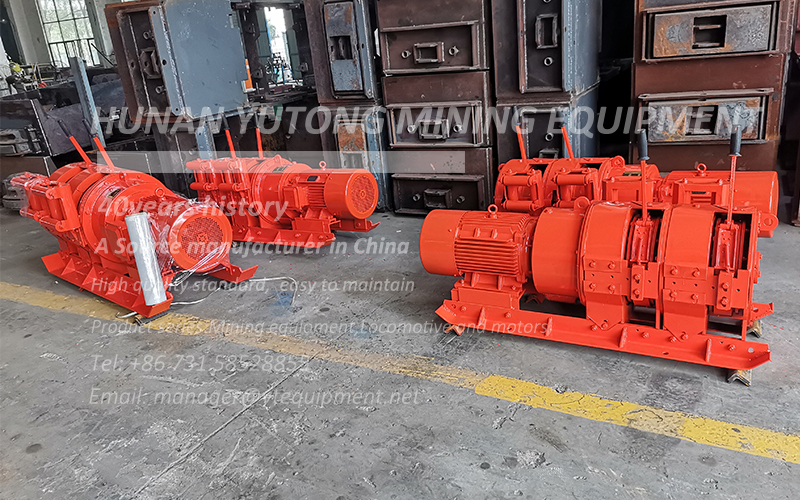 Mining electric winches and rock drill accessories sent to South America