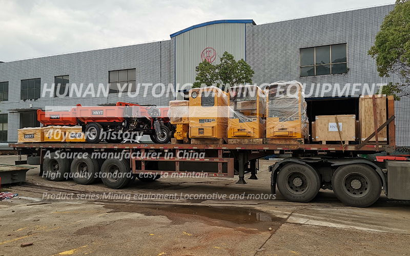 Mining equipment shipped to abroad