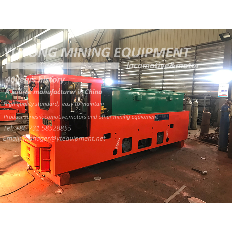 What is the frame of the mining electric locomotive?