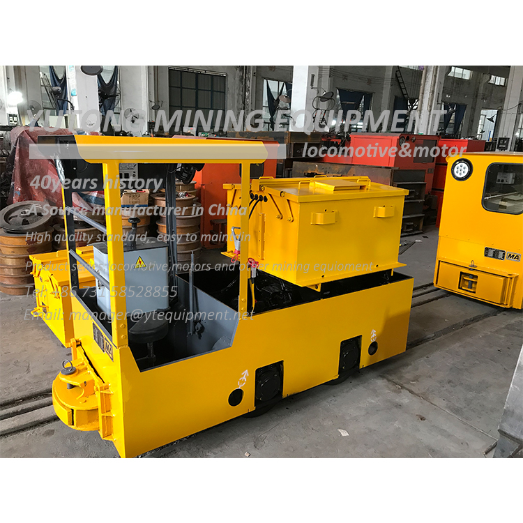 CTY2.5/6.7.9GB underground electric battery locomotive for copper mines, 2.5 ton battery locomotive