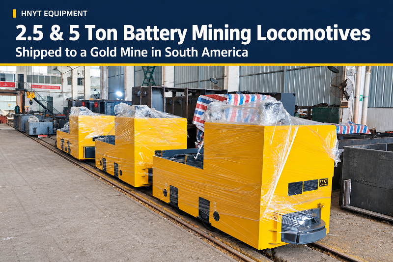 Two 2.5 Ton Mining Electric Locomotives and One 5 Ton Unit Shipped to a So